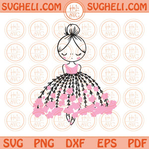 Ballerina Svg Cute Baby Girl Svg Nursery Girl Svg Little Girl Svg Png Dxf Eps Files