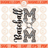 Baseball Mom Svg Leopard Baseball Mama Svg Softball Mom Svg Cricut Png Dxf Eps Files