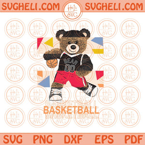 Basketball Bear Png Cool Bear Basketball Svg Png Sublimation Pdf Eps Files