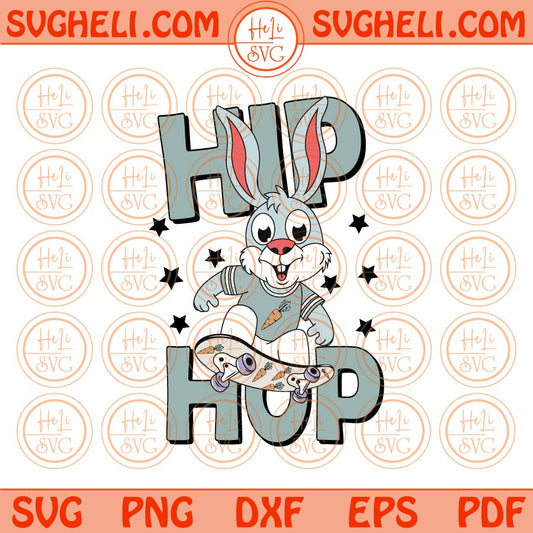 Boy Easter Svg Easter Boy Svg Hip Hop Bunny Skateboard Svg Png Dxf Eps Files