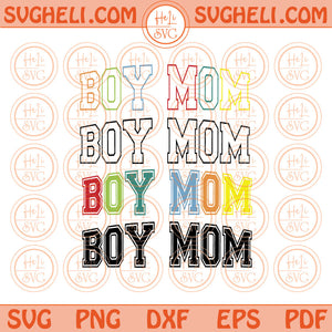 Boy Mom Svg Boy Mom Png Cool Mom Svg Mama and Boy Svg Png Dxf Pdf Eps Files