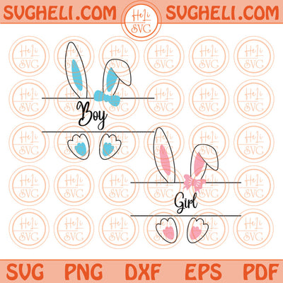 Bunny Name Frame Svg Easter Bunny Monogram Custom Name Svg Png Files