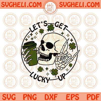 Dead Inside But Fellin Lucky Svg St Patricks Day Coffee Png Sublimation Dxf Eps Files