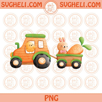 Easter Bunny Car Png Sublimation Carrot Rabbit Chick Easter Truck Png Design Files