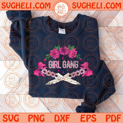 Girl Gang Svg Retro Flower Girl Gang Png Sublimation Design Eps Files