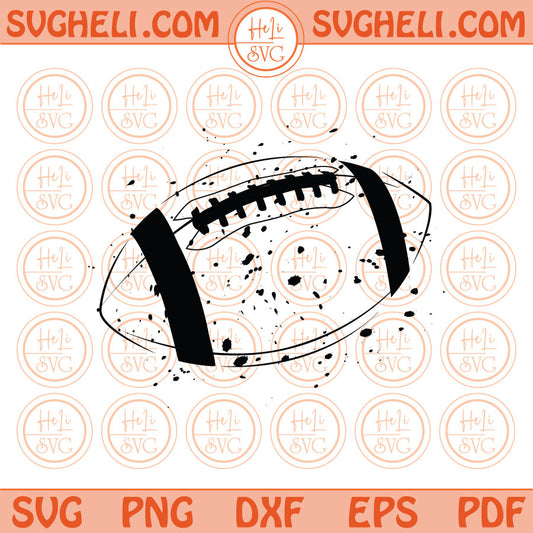 Grunge Football Svg Distressed American Football Svg Cricut Png Pdf Eps Files