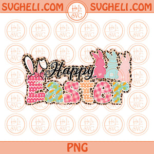 Happy Easter Bunny Png Sublimation Easter Bunny Leopard Plaid Png File