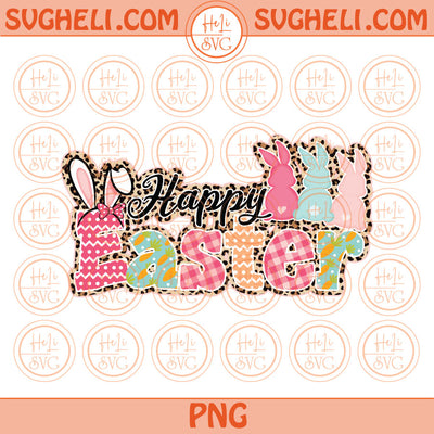 Happy Easter Bunny Png Sublimation Easter Bunny Leopard Plaid Png File