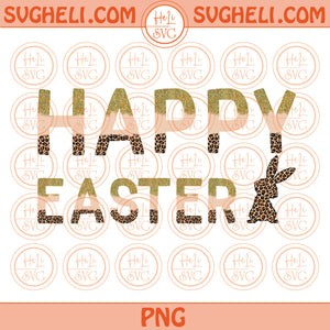 Happy Easter Bunny Png Sublimation Leopard Twinkle Happy Easter Png File