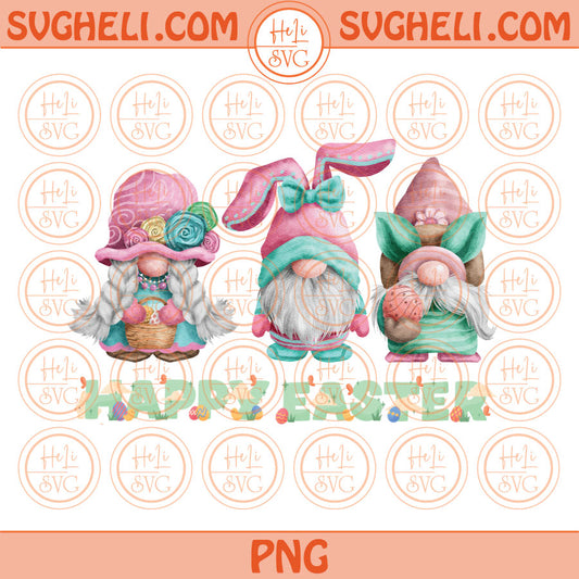 Happy Easter Gnomes Png Groovy Easter Bunny Gnome Png Sublimation Design Files