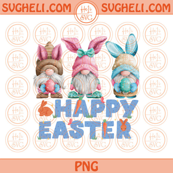 Happy Easter Gnomes Png Groovy Easter Bunny Gnome Png Sublimation Design Files