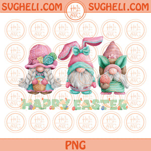 Happy Easter Gnomes Png Groovy Easter Bunny Gnome Png Sublimation Design Files