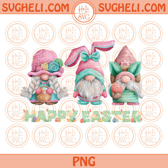 Happy Easter Gnomes Png Groovy Easter Bunny Gnome Png Sublimation Design Files