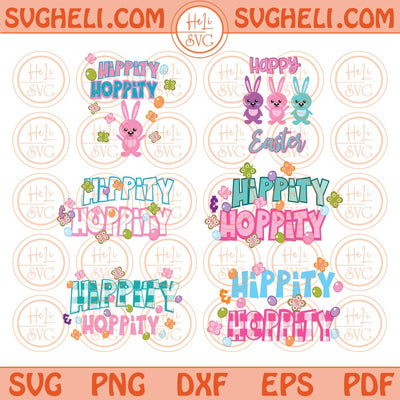 Hippity Hoppity Svg Retro Groovy Easter Bunny Svg Hoppy Png Hippity Hoppity Dxf Eps Files