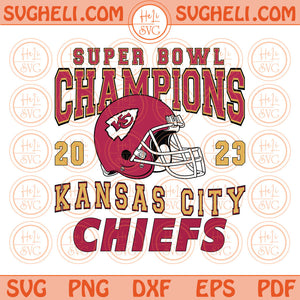 KC Champions Svg Kansas City LVII 2023 Champs Svg Chiefs Svg Png Dxf Eps Files