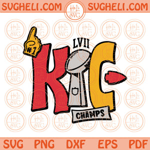 Kansas City Champions Svg Chiefs Champs KC LVII Champs Svg Png Dxf Eps Files