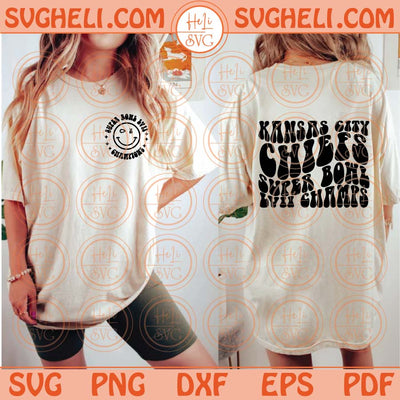 Kansas City LVII Champs Svg Chiefs Football KC Champions Svg Png Dxf Eps Files