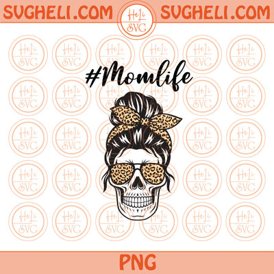 Leopard Bandana Glasses Momlife Png Mom life Leopard Skull Png File