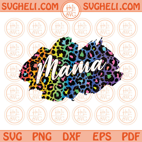 Leopard Mama Svg Png Sublimation Retro Gliter Leopard Mama Svg Png Pdf Eps Files