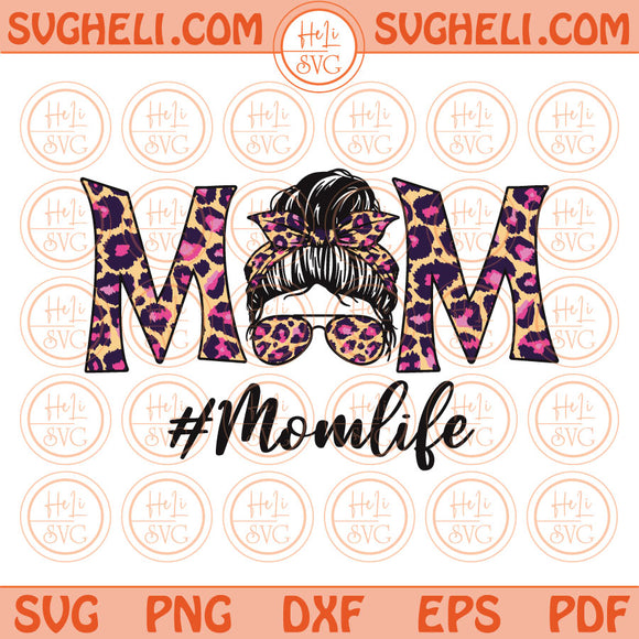 Leopard Twinkle Momlife Png Sublimation Mom life Leopard Png Svg Dxf Pdf Eps Files