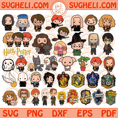 Movie Mega Svg Bundle Harry Potter Bundle Svg Magic Wizard Svg Png Dxf Eps Files