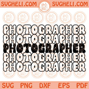 Photographer Svg Stacked Wavy Photography Svg Camera Svg Png Dxf Eps Files