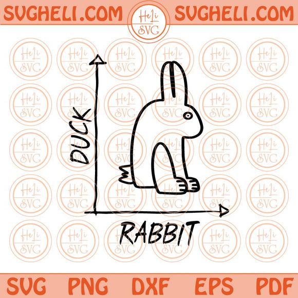 Rabbit Duck Svg Funny Graph Bunny Bird Optical Illusion Svg Png Dxf Eps Files