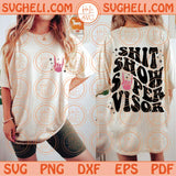 Shit Show Supervisor Svg Wavy Shit Show Svg Trendy Mom Svg Png Dxf Eps Files