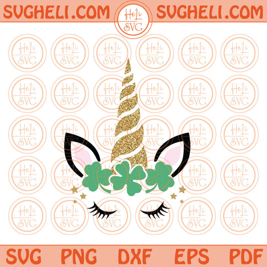 St Patricks Day Unicorn Svg Shamrock Unicorn Png St Patricks Girl Sublimation Design Files