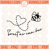 Sweet as can bee Svg Cute honey bee Svg Newborn Bee Onesies Svg Png Dxf Eps Files