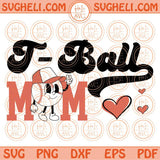 T Ball Mom Svg Retro Baseball Character Svg Softball Mom Svg Png Dxf Eps Files