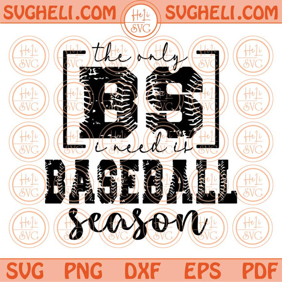 The Only BS I Need is Baseball Season Svg Retro Baseball Vibes Svg Png Dxf Eps Files