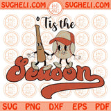 Tis the Season Svg Retro Baseball Characters Svg Baseball Svg Png Dxf Eps Files Dxf Eps Files