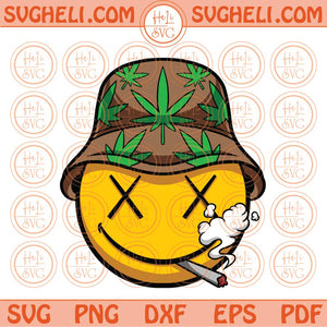 Weed Svg Smiley Face Smoking Cannabis Svg 420 Smiley Svg Png Dxf Eps Files